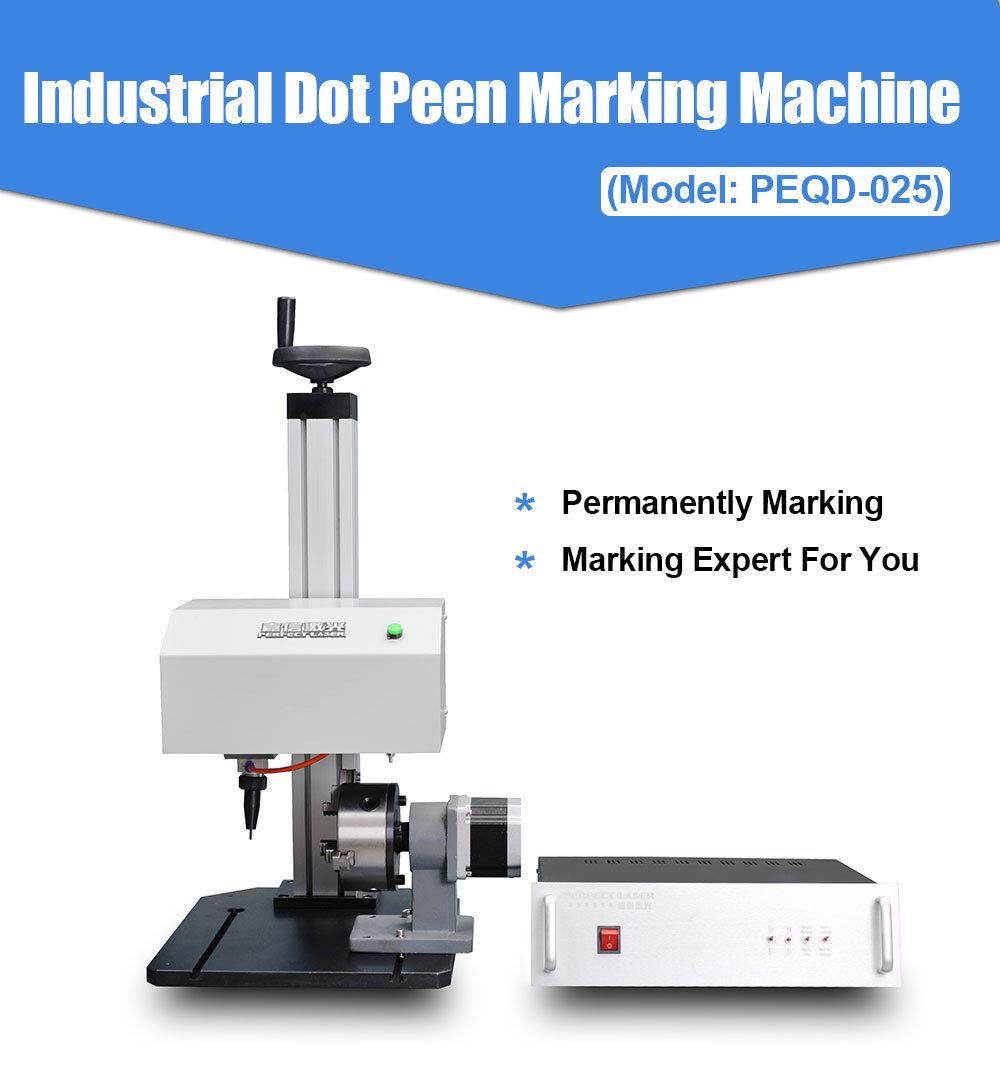 Metal Nameplates DOT Peen Marking Machine with Rotaty