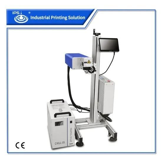 Multi-Language 10W High Speed Fly UV Laser Marking Machine for Plastic Cap with CE Cartificaion