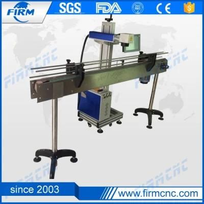 Production Line Wire Professional Flying Fiber Cut Laser Marking Machine