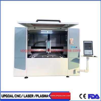 Small Enclosed 130*900mm Fiber Laser Cutting Machine 1500W