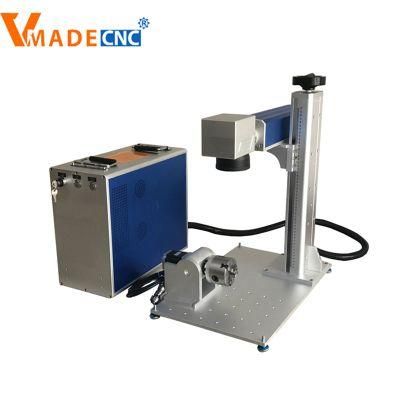 300*300mm Working Area Fiber Laser Marking Machine Engraving Machine on Stainless Steel