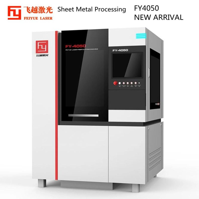 Fy4050b Laser Cutter for Jewelry Feiyue Laser Best Fiber Machines CNC High Precision Ss Steel Plate Aluminum Copper Titanium Sheet Metal Laser Cutting Machine