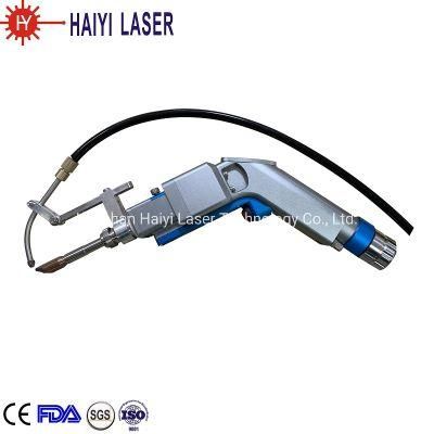 Haiyi Hand 1000W 1500W Laser Welding Head with Wobble Head for Metal with Wire Feeder