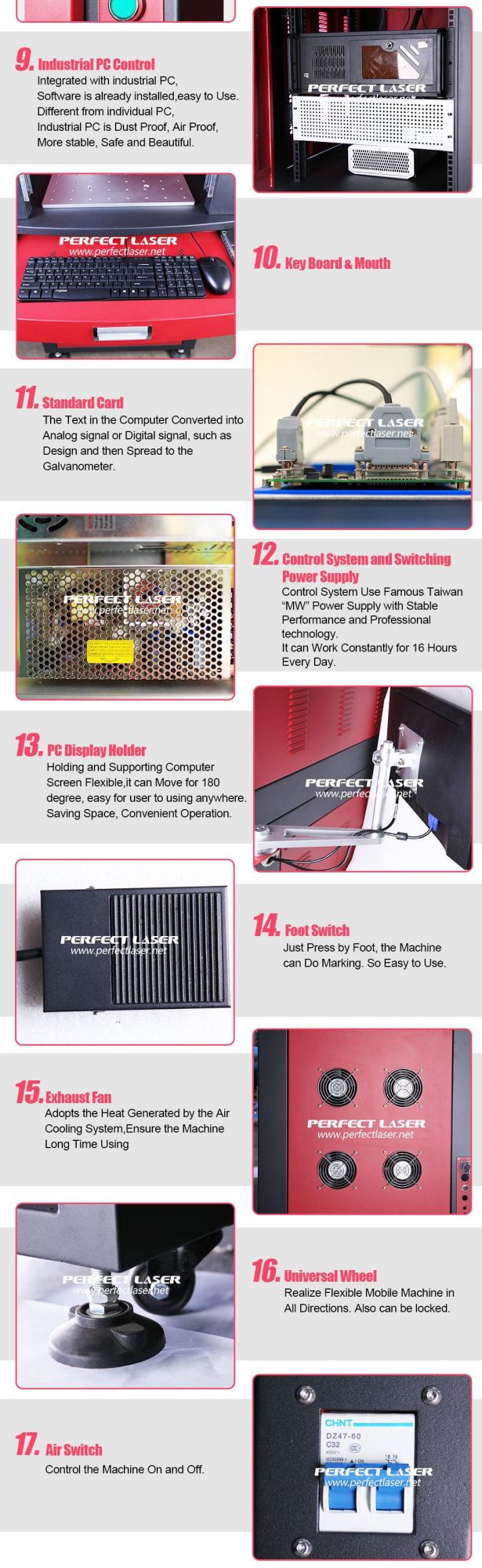 3D Curved Surface 20W Fiber Laser Marking Machine
