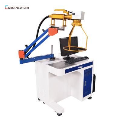 Key Chain Silver Rings Laser Marking Machine Price 20W with Manufacturer