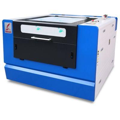 Glass Paper Fabric CO2 Laser Machinery Engraver Cutter with Rotary Device