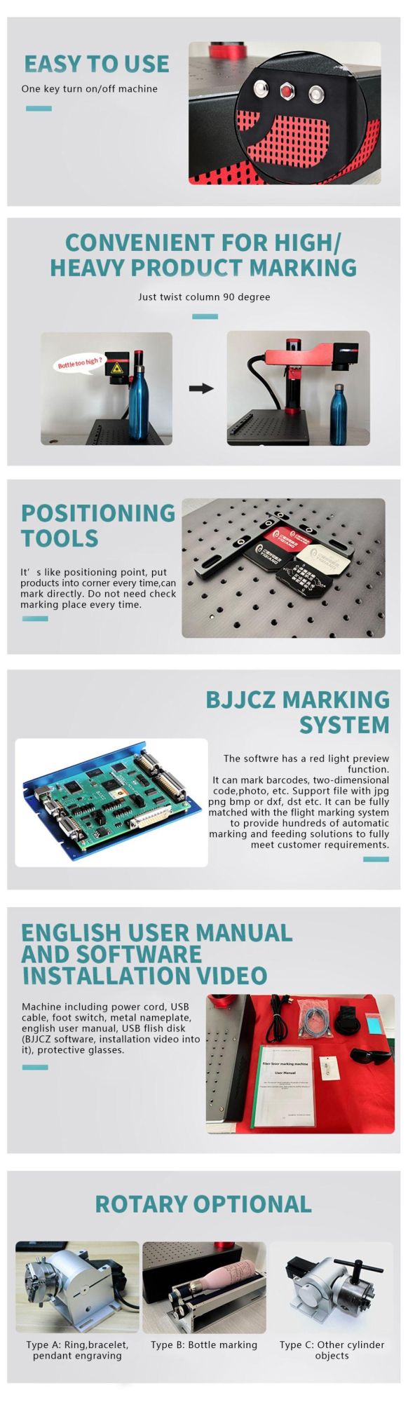 20W 30W 50W Raycus Laser Source Affordable Portable Fiber Laser Marking Machine Mini Fiber Laser Marker Affordable, Value for Money