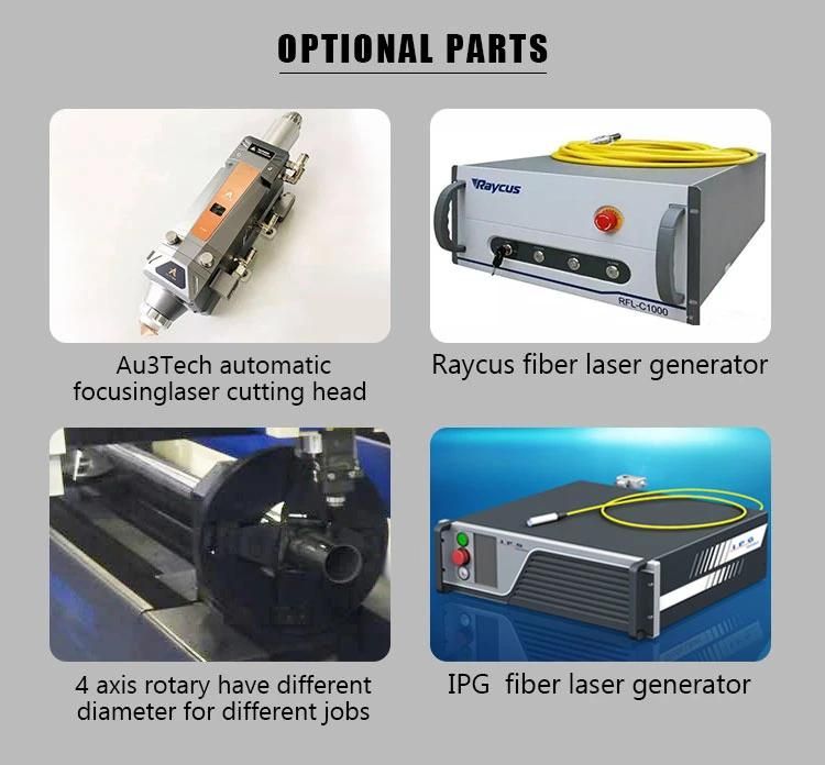 Ipg Raycus Source 500W 750W 1000W 1500W 2000W 3000W Metal portable Fiber Laser Metal Cutting Machine