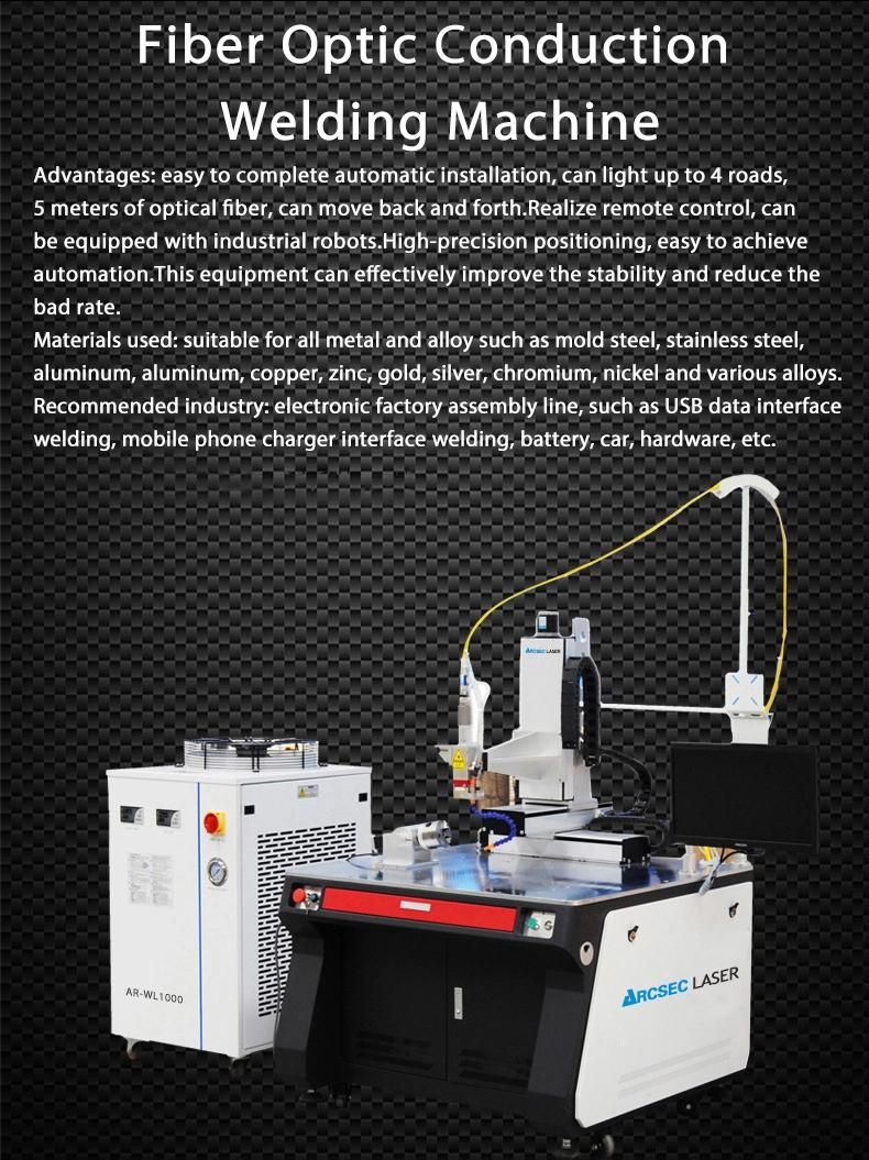 Fiber Laser Optic Welder 1000W/ 1500W/ 2000W Laser Welding Machine From China