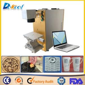 20W 100*100mm 200*200mm Fiber Laser Marking Machine Wood/Cup/Sign