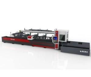 High-Speed Automatic Cutting Three-Chuck Automatic Feeding Tube Laser Cutting Machine