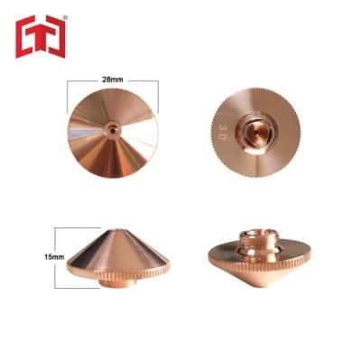 Laser Cutting Consumables Laser Nozzle for Wsx Laser Cutting Head D28 H15 Double Layer