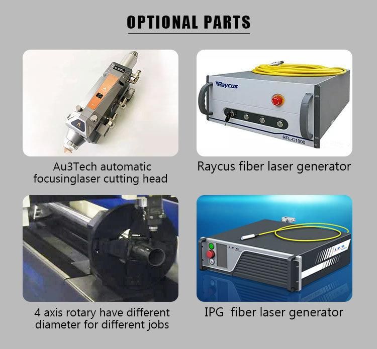 CNC Laser Manufacture 500W 750W 1000W 2000W Metal Fiber Laser Cutting Machine Fiber Laser Cutter with Raycus