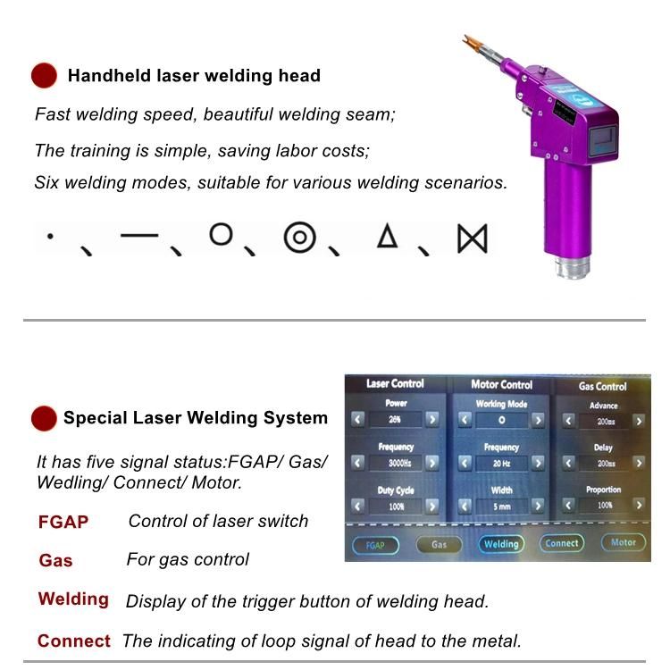 1500W Portable Handheld Stainless Carbon Steelfiber Laser Welding Machine