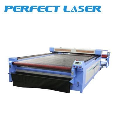 Large Sacle 80W 120W 150W Fabric / Cloth / Textile CO2 Laser Cutter with Auto Feeder