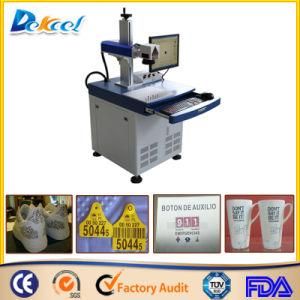 Desktop 100*100mm 20W Sale Fiber Laser Marking Shoe/ Plastic Decro/Cup