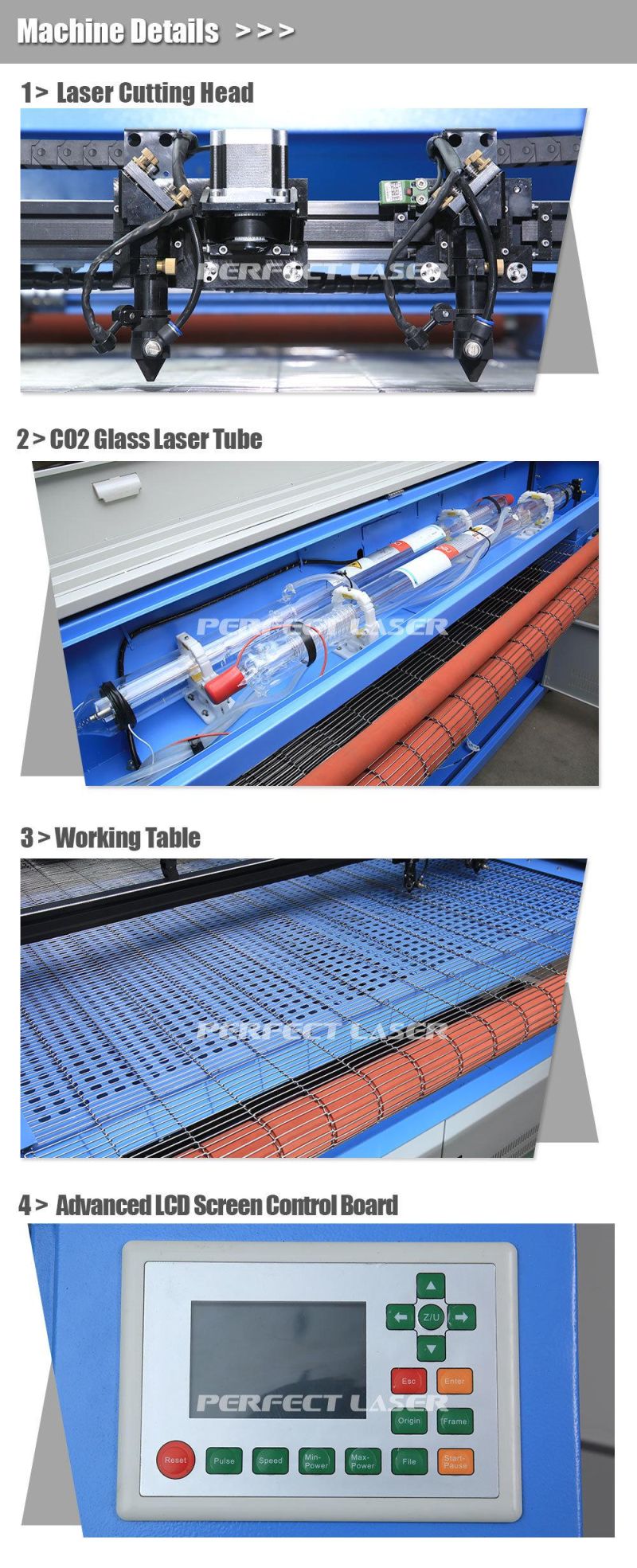 Acrylic Sheet CO2 Laser Cutting Engraving Machine for Wood