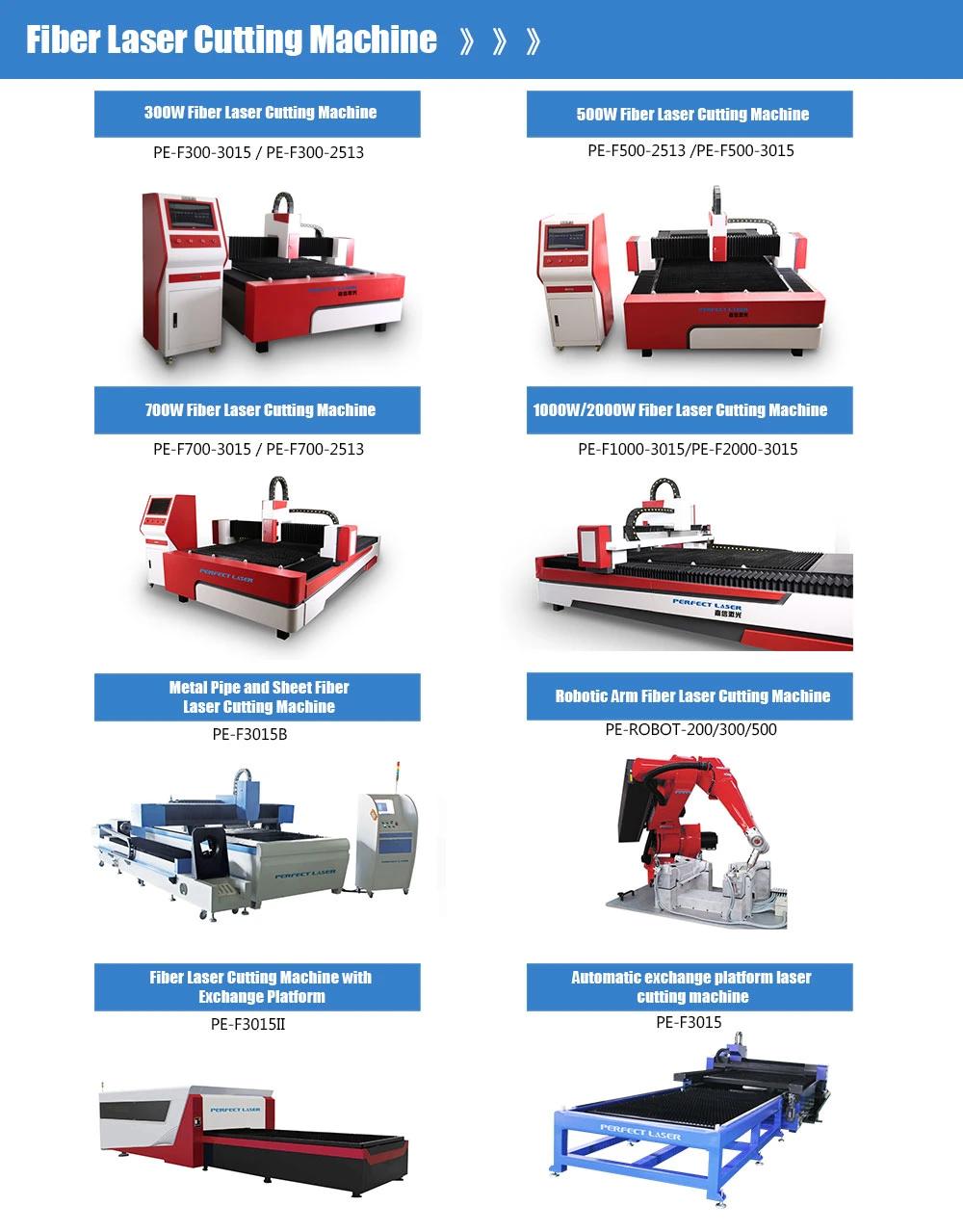 1000W/2000W Fiber Laser Metal Cutting Machine for Stainless Steel with 3 Years Warranty