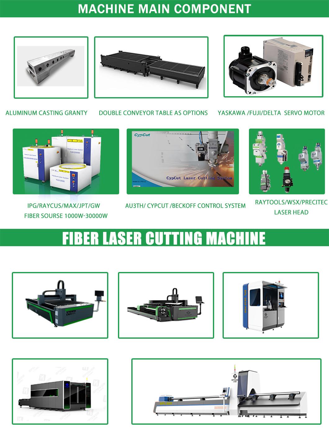 Fiber Laser Cutting Machine for Aluminum Metal Stainless Steel Carbon Steel Engraving 3015 1000W/2000W/3000W CNC Fiber