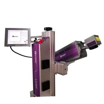 Cycjet CO2 Fly Laser Marking Machine for Marking on Plastic Water Bottle