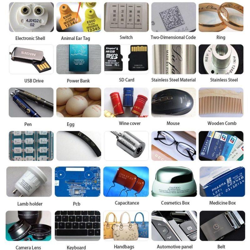 Jewelry Ring Code Logo Metal Nonmetal Portable Fiber Laser Equipment