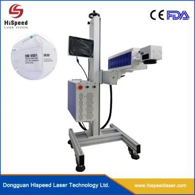 Fly Laser Marking for Medical Face Marking Good Price Flying QR Code Expiry Date Bottle Label Printing Machine