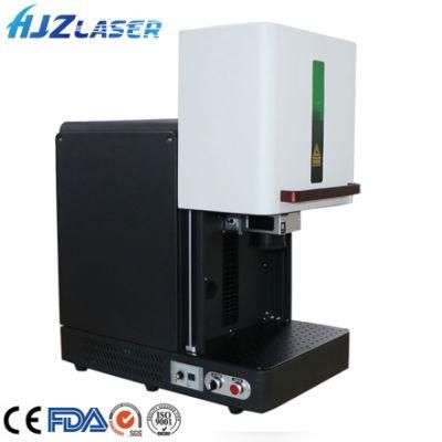 Computer Enclosed Cabinet Fiber Laser Marking Machine for Metal Tag