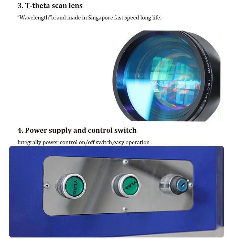 20W Metal label Mini Laser Marking Machine with Ezcad Software