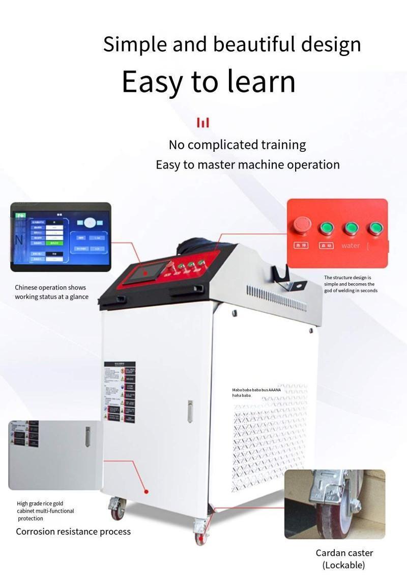 High Speed Handheld Fiber Laser Welder for Stainless Steel Aluminum Copper 1000W 1500W 2000W Best Price Raycus Max I