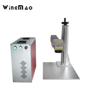 Mini 20W Fiber Laser Marking Machine for Printed Circuit Chip, Chip, Mobile Phone Shell