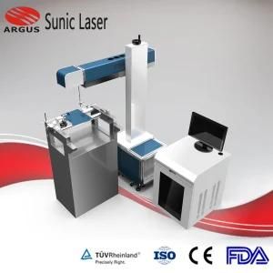 Fiber Laser Marking Machine for Leather/ Laser Engraving Machine Tobacco, Food, Beverage Industry Packages Beltline