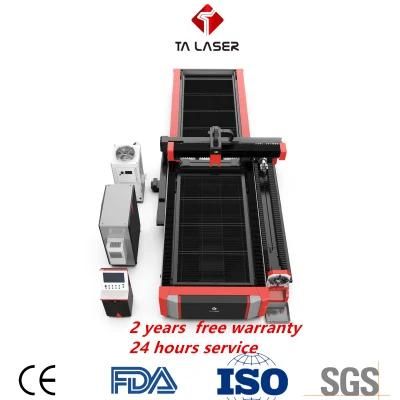 Aluminum 1000W Fiber Laser Cutting Machine with Ipg Laser Source