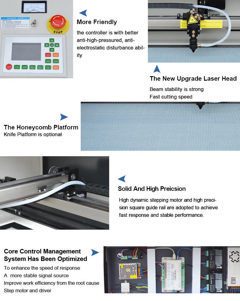 Carpet Fabric Wood CO2 Laser Cutting and Engraving Machine