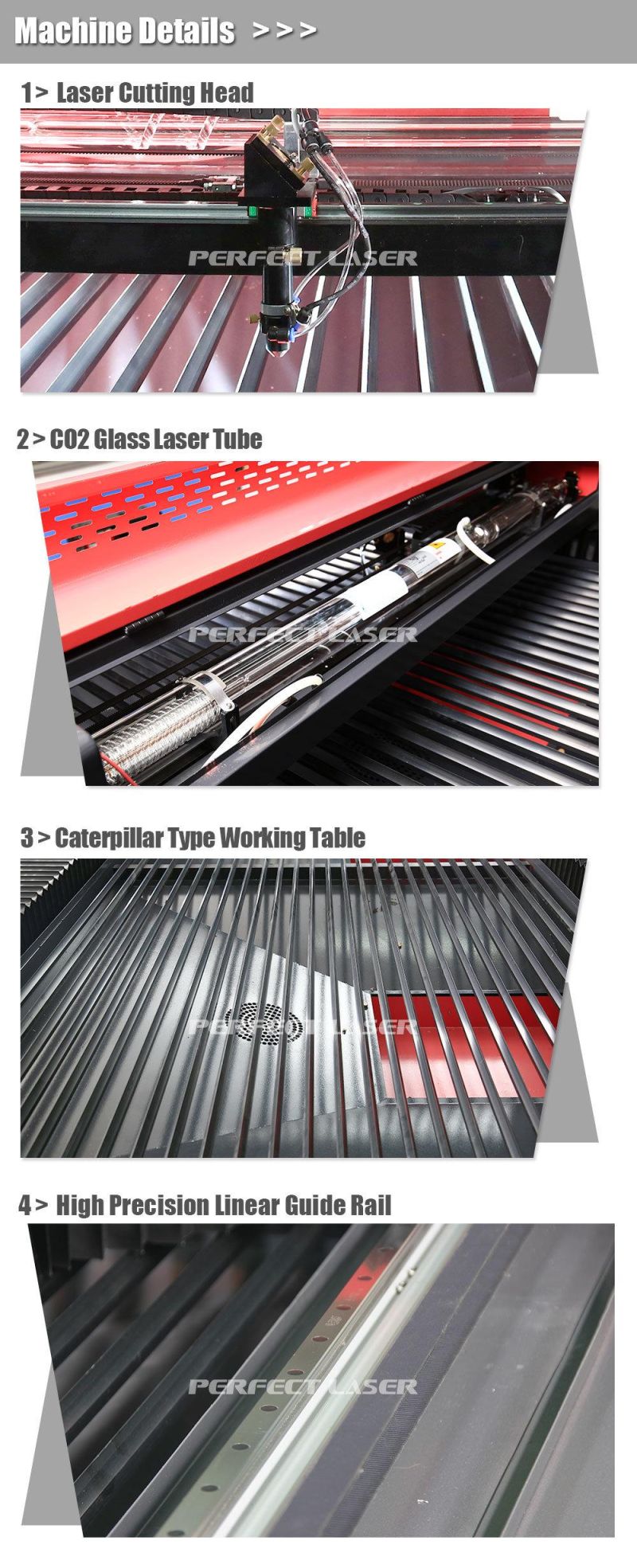 130W 150W CO2 Acrylic Plastic Laser Cutting Engraving Machine
