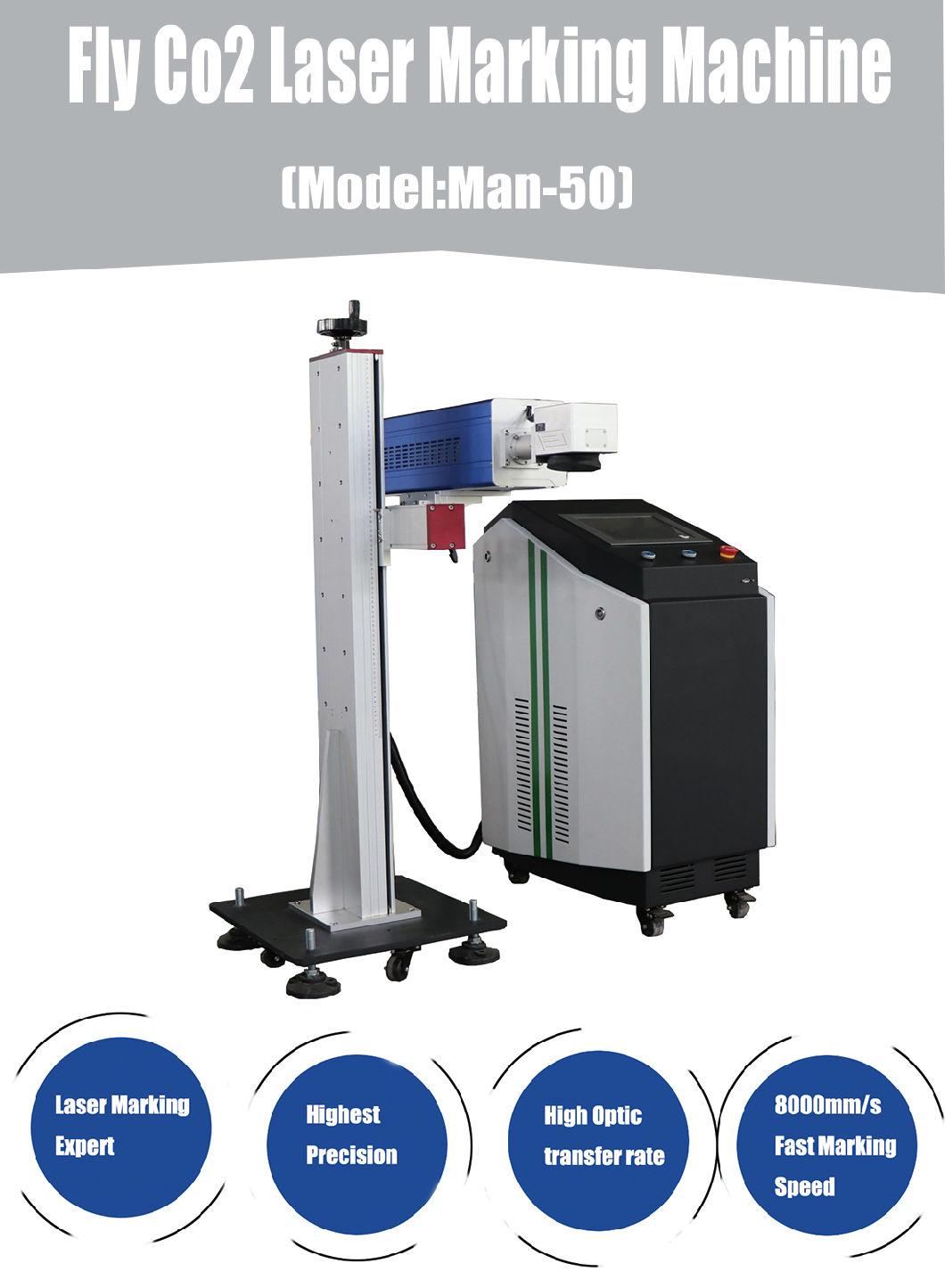 50W CO2 Laser Marking Machine for Bamboo Barrel Marking Machine