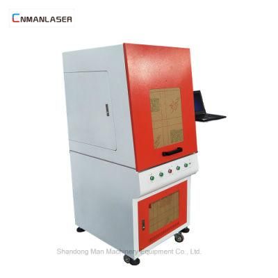 Computer Enclosed Cabinet Fiber Laser Marking Machine for Metal Tag