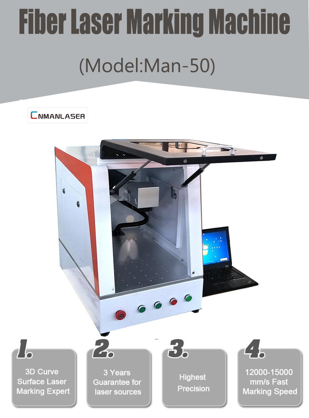 30W High Speed Fiber Laser Marking Machine for Code Logo Date