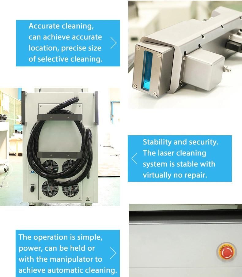 Handheld Laser Cleaning Machine for Cleaning Rust Oil Painting Coating From Arcsec Laser
