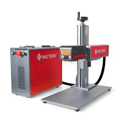 3D Fiber Laser Metal Engraving Marking Machine on Curve Metal