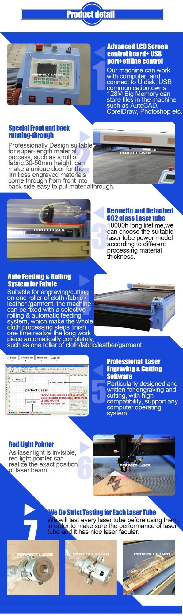 100W 120W CO2 Wood Acrylic Plastic Laser Cutting Engraving Machine