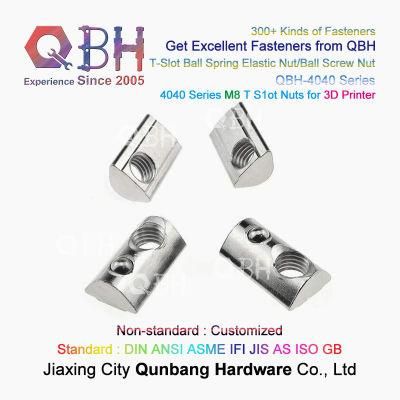 Qbh 4080 4040 CNC Router Laser Cutter Plasma Cutter Replacing Parts Ball Spring Elastic Aluminum M8 T-Slot Nut Maintenance Repair Replacement