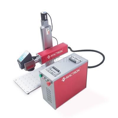 30W Auto Focus Animal Ear Tags Fiber Laser Marking Machine for Sale