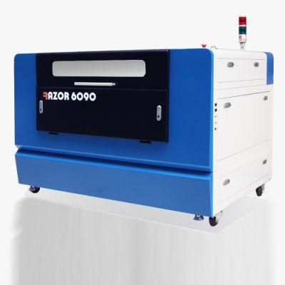 6090 Model Acrylic Process CO2 Laser Engraving and Cutting Machine Also Used for Glass/Wood/MDF/Plastic