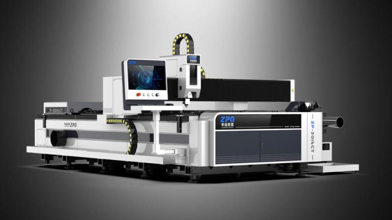 Tube&Sheet Dual Function Laser Cutting Machine Zpg-3000W Fiber Laser Cutting Machine