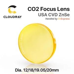 Cloudray Cl04 USA PVD Znse Focus Lens D12 D15 D16 D18 D19.05 D20 D25 D28 D38.1mm for CO2 Laser Machines