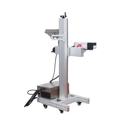 Portable 20W 30W 50W Raycus Optical High Speed Mark Fiber Laser Marking Engraving Machine Metal Engraving Laser for Packaging Production Line