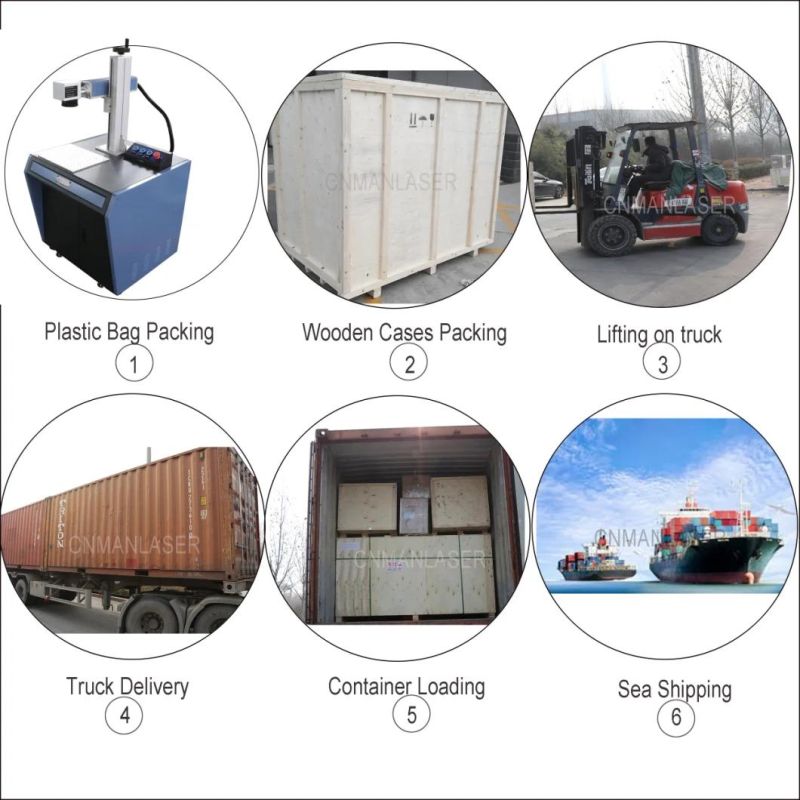 50W Fiber Laser Marking Machine for Passport / ID Card Passport Fiber Laser Marker / Laser Marking Machine Price