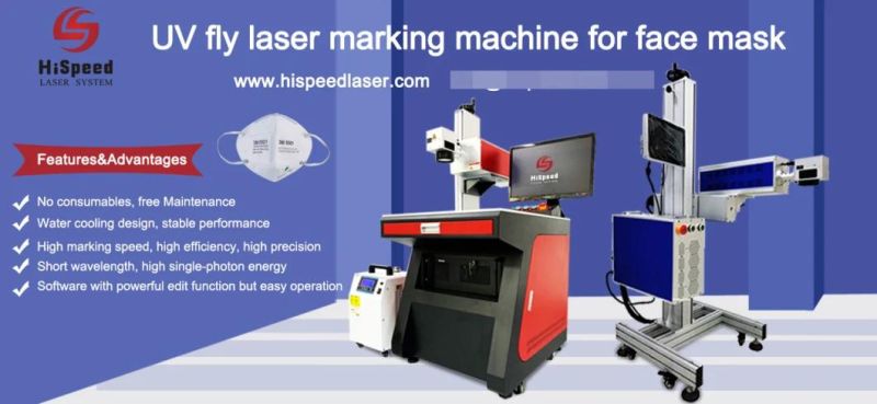 Face Mask UV Laser Machine Marking Engraving Cutting for Mask