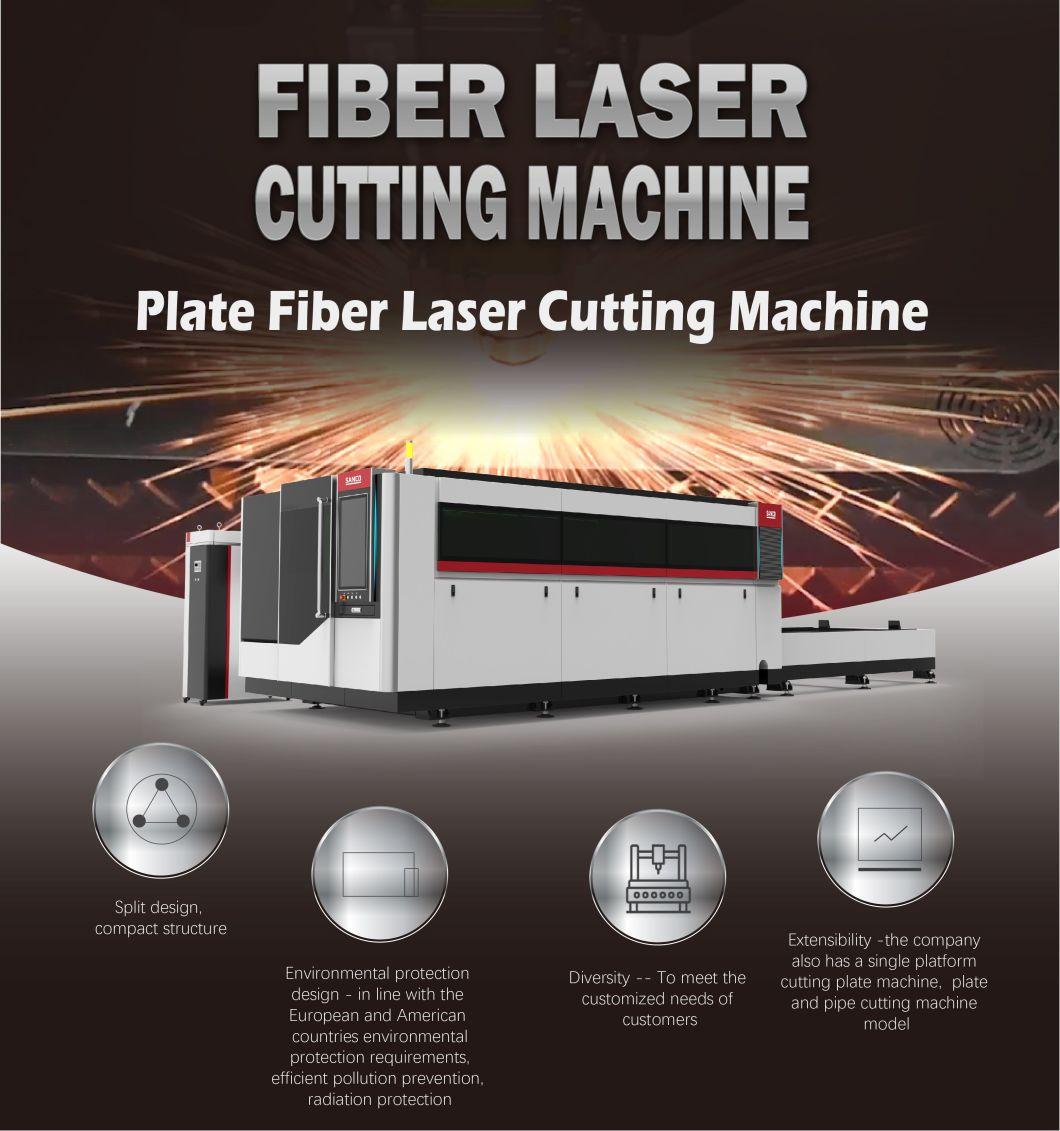 10000W 12000W 15000W Laser Cutting Machine 10mm Carbon Sheet