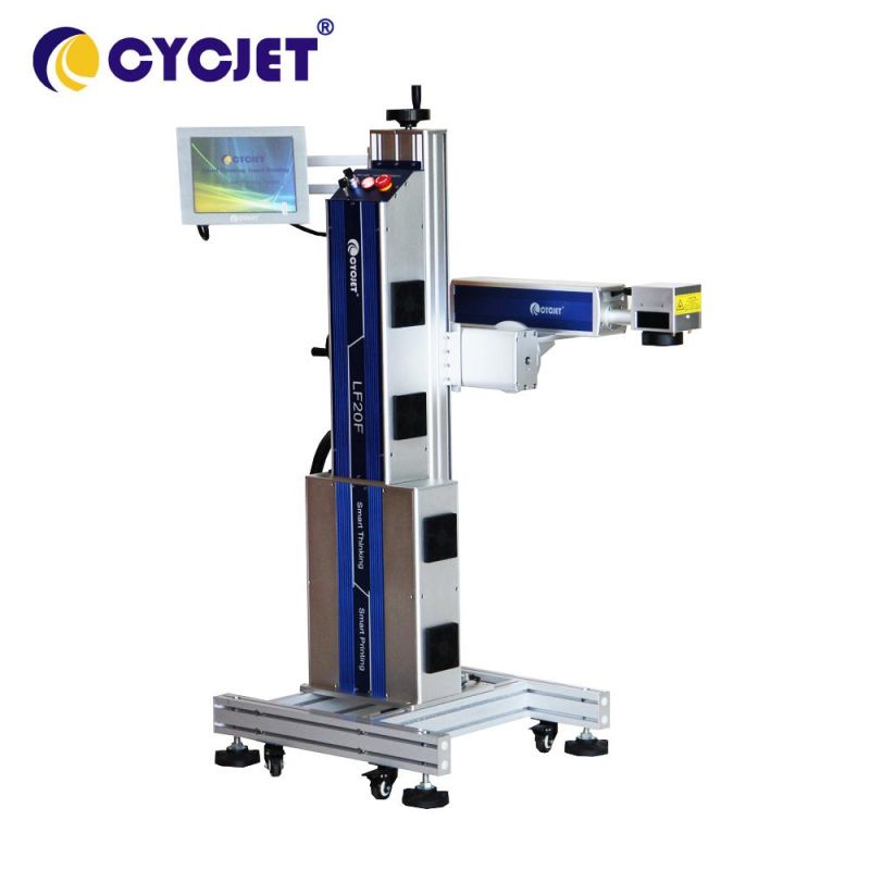 Cycjet Lf20f White Color PPR Pipe Fly Laser Marking Machine